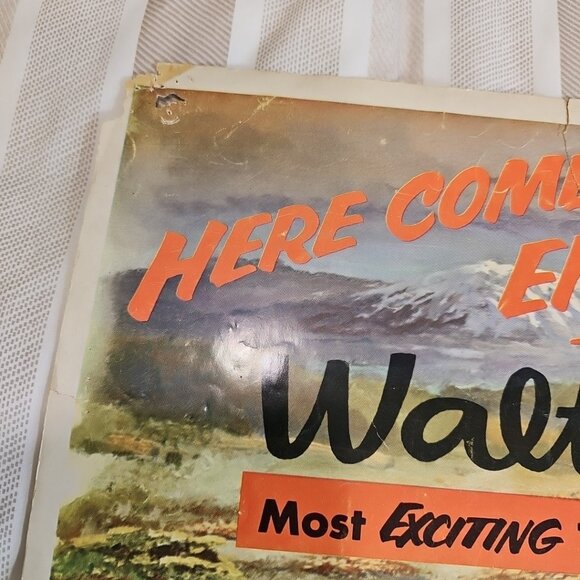 1955 The African Lion Original Walt Disney 28x22 Litho Movie Poster Very Rare US - Picture 3 of 12